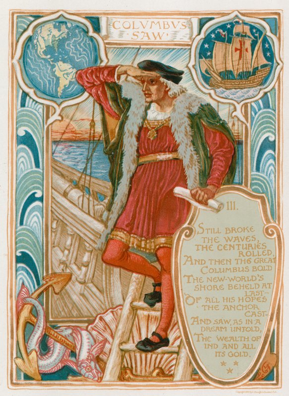 Columbus Saw by Walter Crane