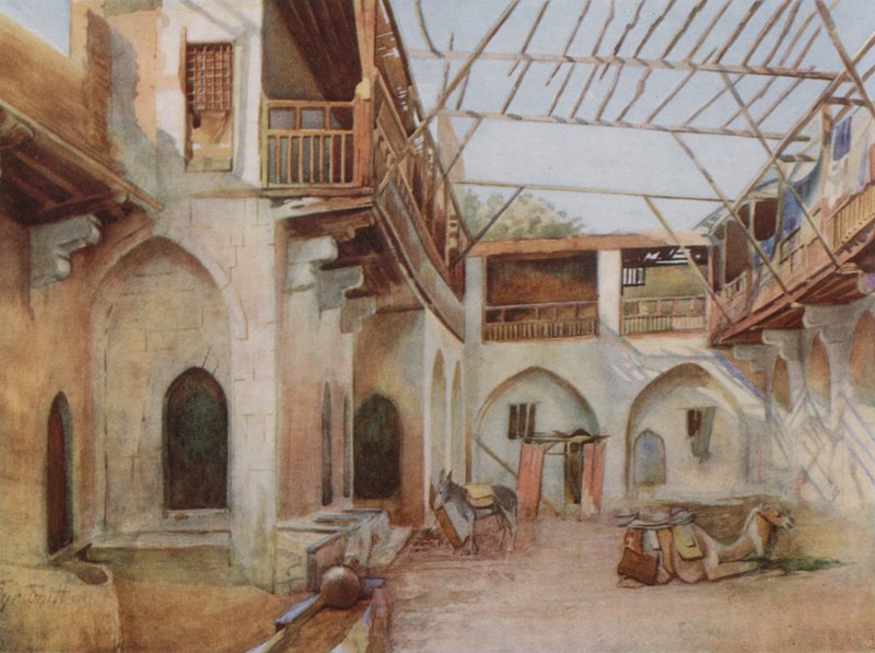 The Khan El Dobabiyeh, Cairo by Walter Spencer Stanhope Tyrwhitt