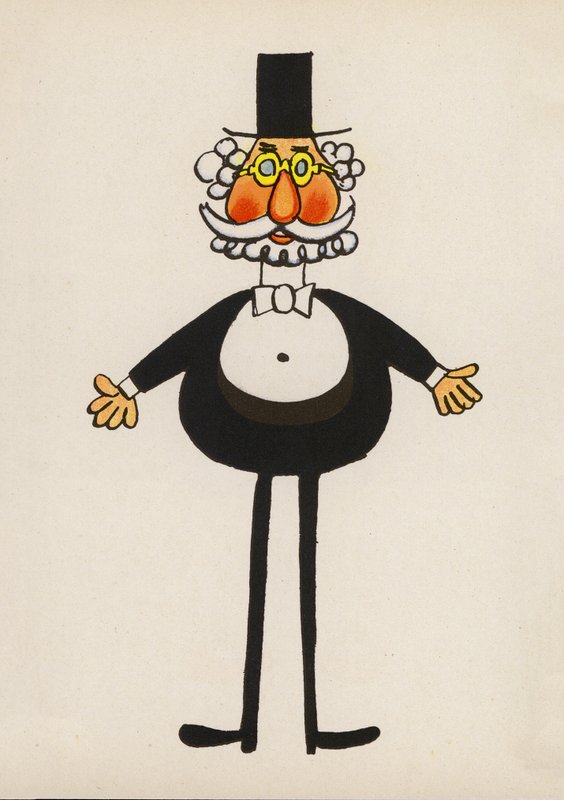 One of Walter Trier’s Crazy People by Walter Trier