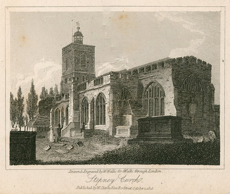 Stepney Church, London by Walter Wallis