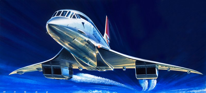 Concorde by Wilf (20th century) Hardy