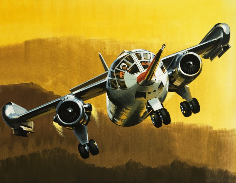 The Dornier DO 31E by Wilf (20th century) Hardy