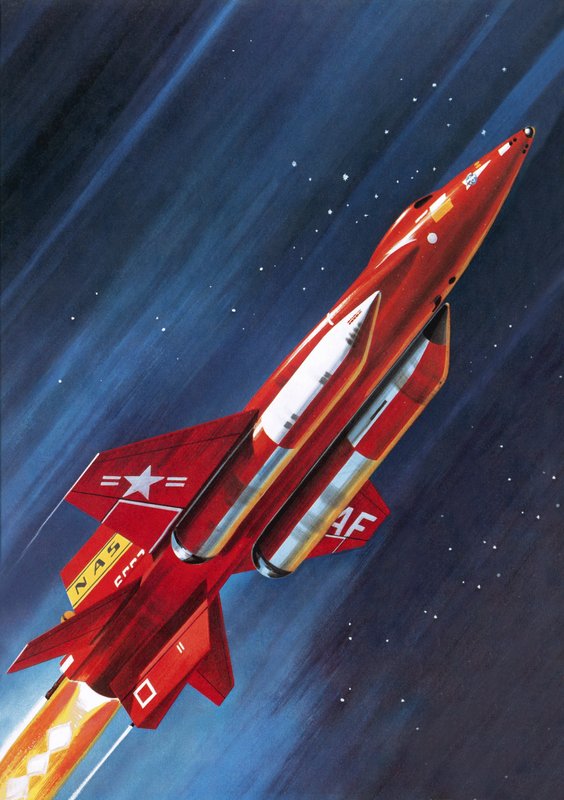 Unidentified NASA Rocket Plane by Wilf (20th century) Hardy