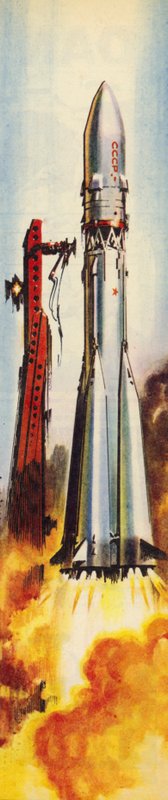 Vostok 6 on lift-off by Wilf (20th century) Hardy