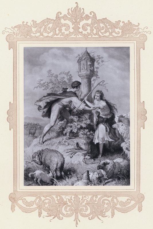 Heideröslein by Wilhelm von (after) Kaulbach