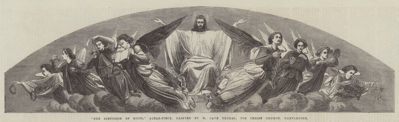 The Diffusion of Gifts, Altar-Piece, for Christ Church, Marylebone by William Cave Thomas