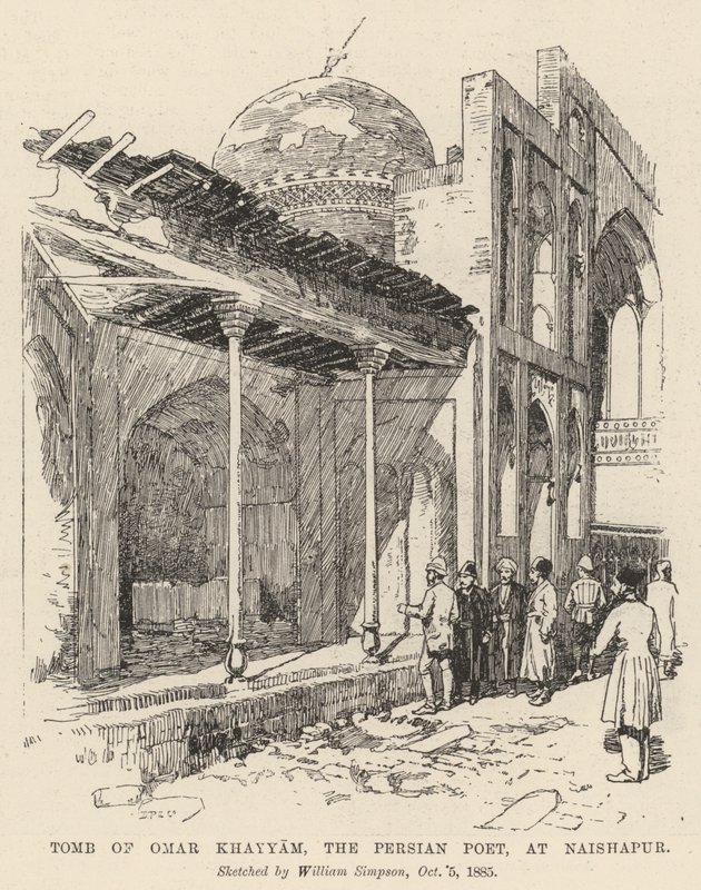 Tomb of Omar Khayyam, the Persian Poet, at Naishapur by William Crimea Simpson