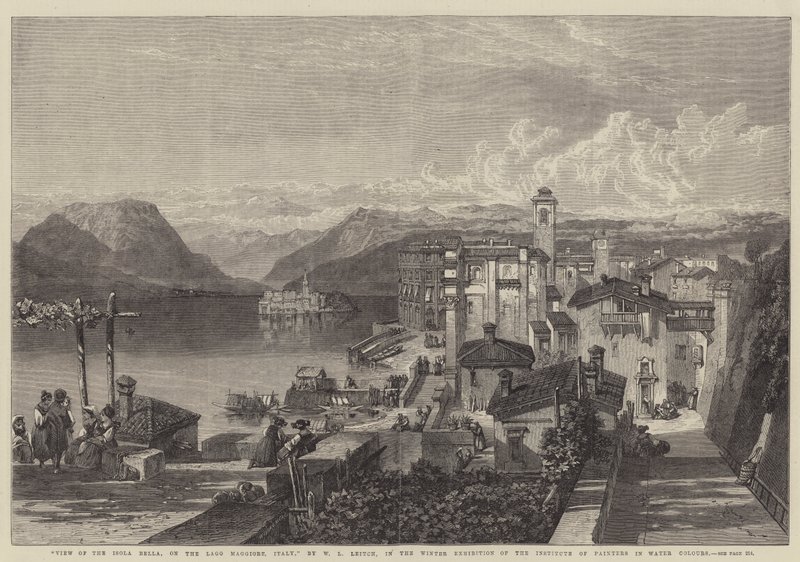 View of the Isola Bella, on the Lago Maggiore, Italy by William Leighton Leitch