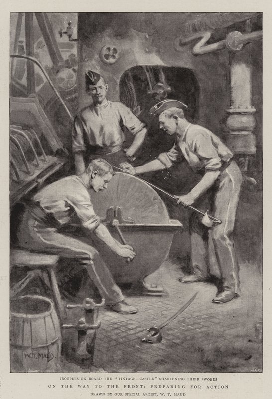 On the Way to the Front, Preparing for Action by William T. Maud