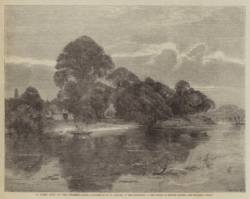 A Quiet Spot on the Thames by William W. Gosling