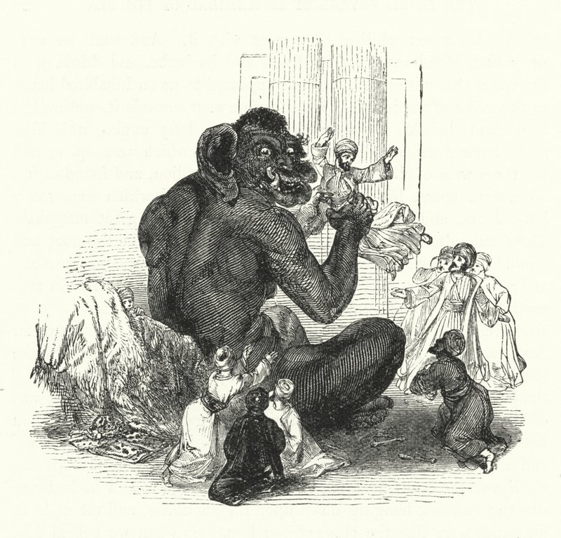 The Giant and his Prisoners by William (after) Harvey
