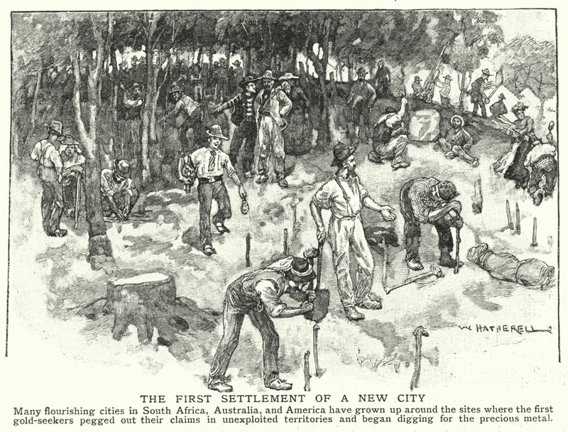 The first settlement of a new city by William (after) Hatherell