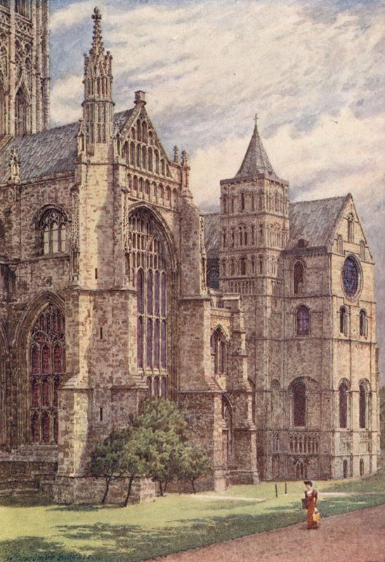 The South Side of the Cathedral, Canterbury by William Biscombe Gardner