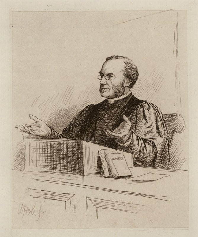 Malcolm Campbell Taylor, Professor of Divinity and Ecclesiastical History by William Brassey (after) Hole