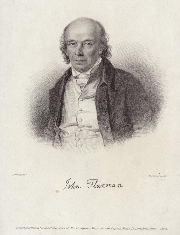 Portrait of John Flaxman by William Derby