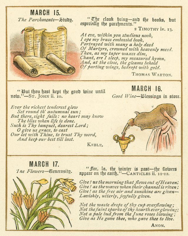 Page from The Bible Emblem Anniversary Book by William Foster
