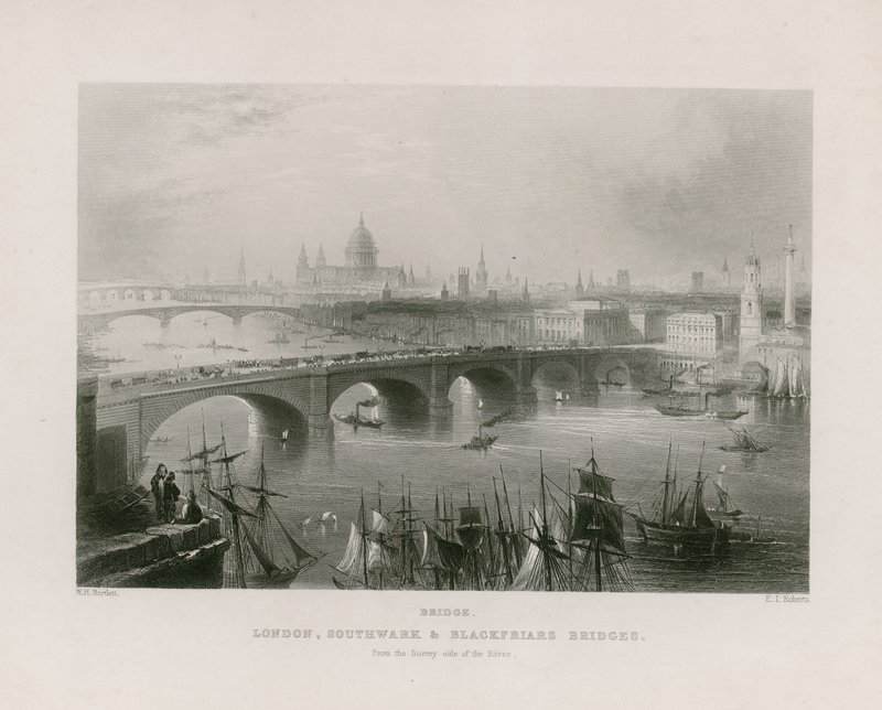 General View of London by William H. Bartlett