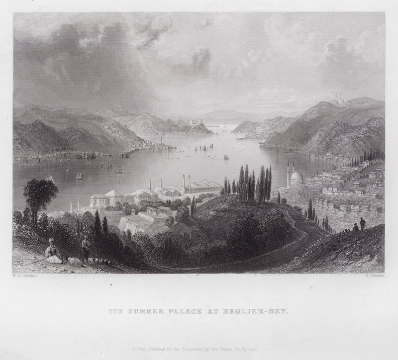 The Summer Palace at Beglier-Bey by William H. Bartlett