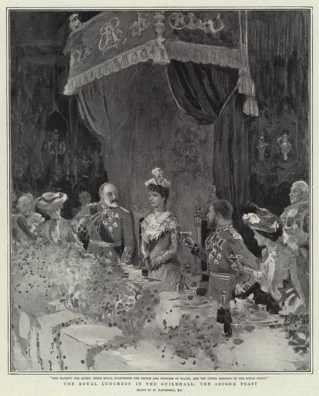 The Royal Luncheon in the Guildhall, the Second Toast by William Hatherell