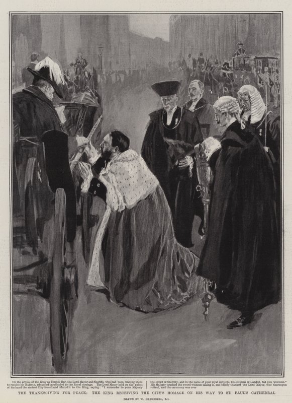 The Thanksgiving for Peace, the King Receiving the City