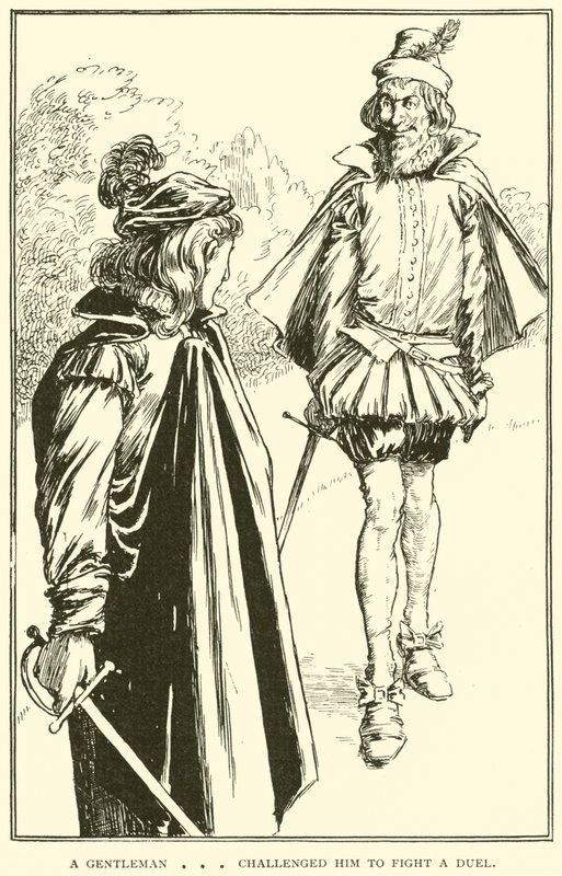 A gentleman challenged him to fight a duel by William Heath Robinson