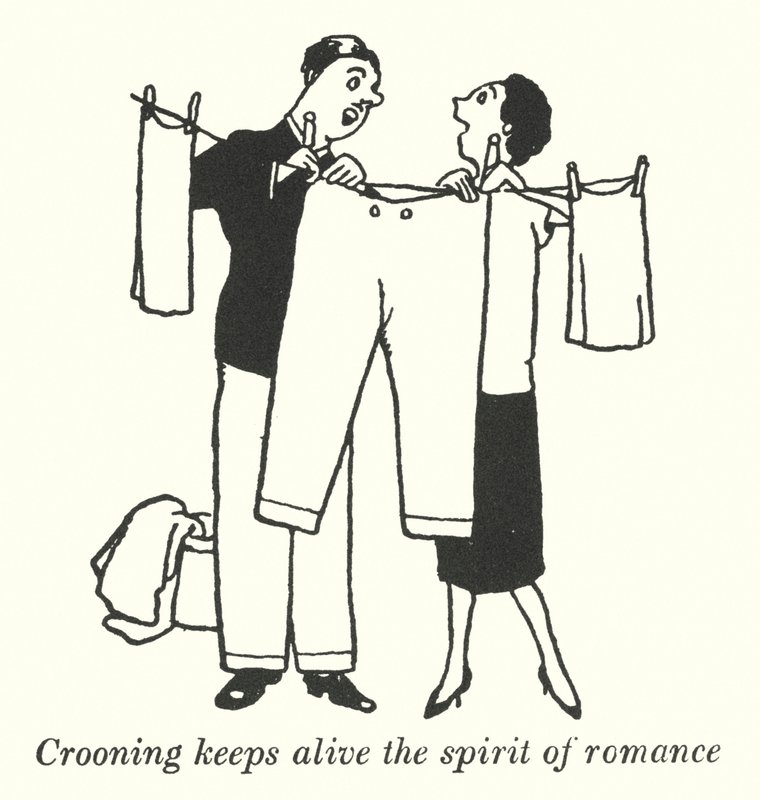 Crooning Keeps Alive the Spirit of Romance by William Heath Robinson