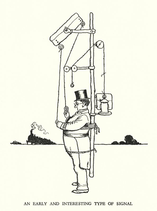 Illustration for Railway Ribaldry by William Heath Robinson