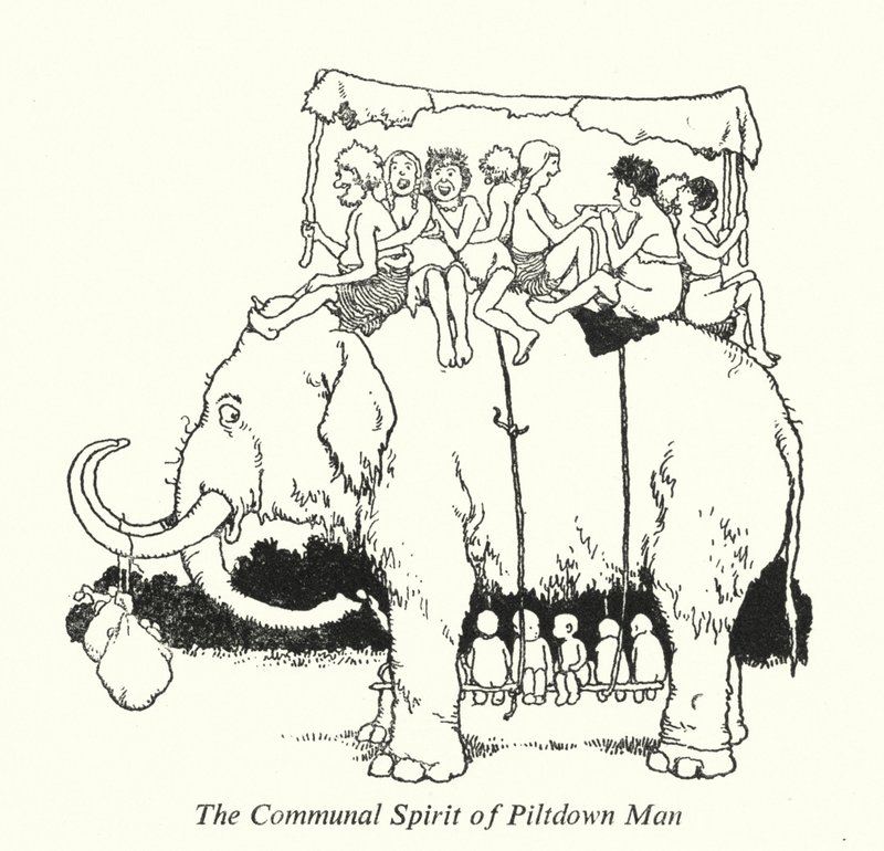 The Communal Spirit of Piltdown Man by William Heath Robinson
