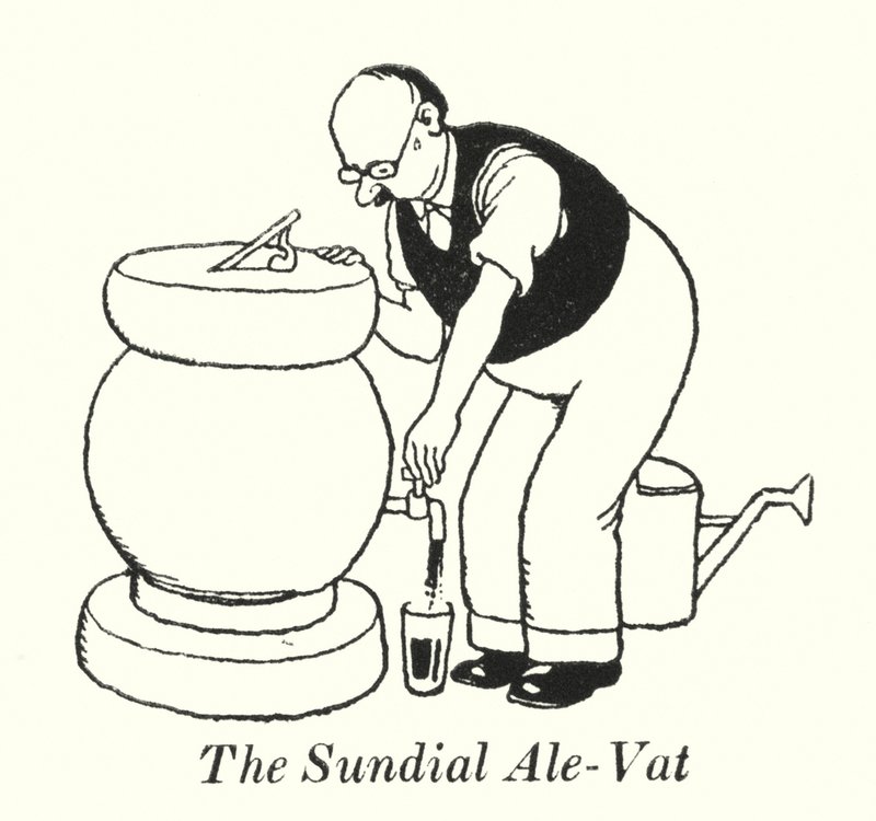 The Sundial Ale-Vat by William Heath Robinson