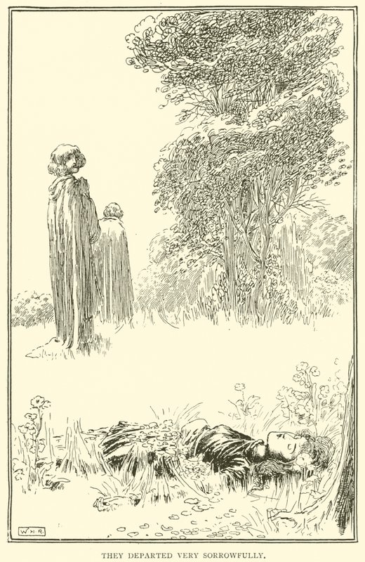 They departed very sorrowfully by William Heath Robinson