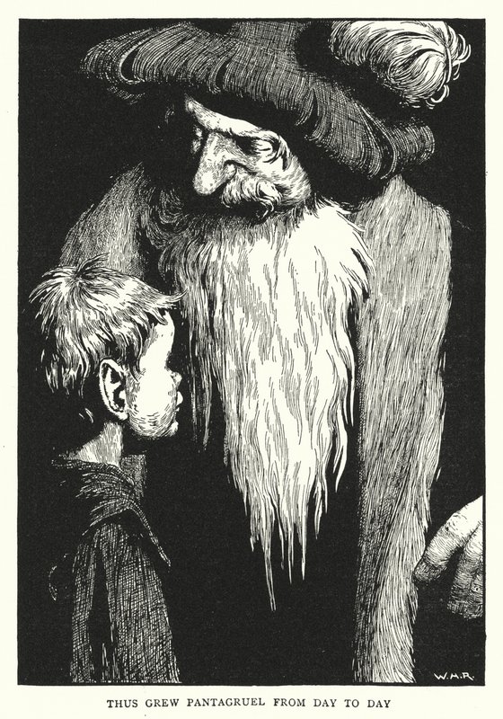 Thus Grew Pantagruel from Day to Day by William Heath Robinson