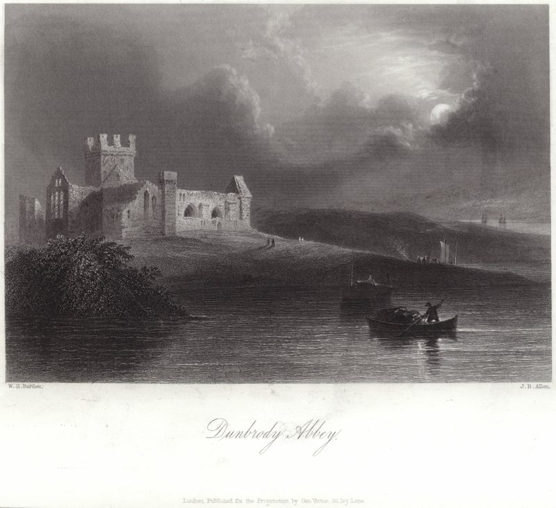 Dunbrody Abbey in County Wexford by William Henry Bartlett