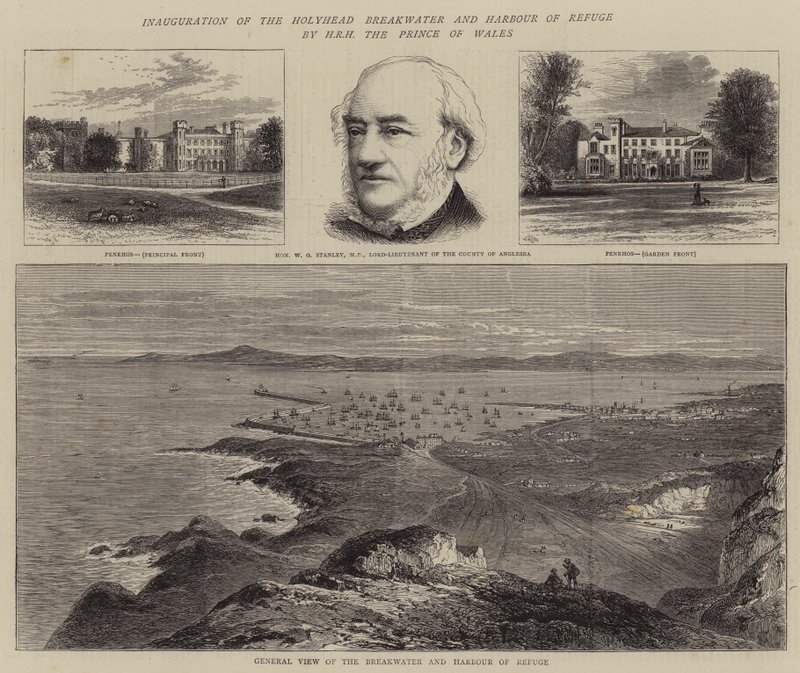 Inauguration of the Holyhead Breakwater and Harbour of Refuge by HRH the Prince of Wales by William Henry James Boot