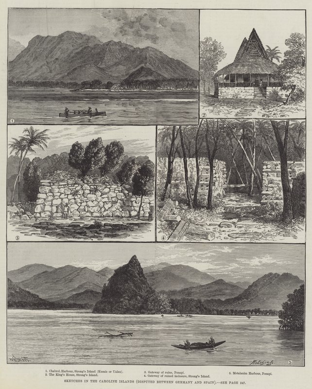 Sketches in the Caroline Islands, disputed between Germany and Spain by William Henry James Boot