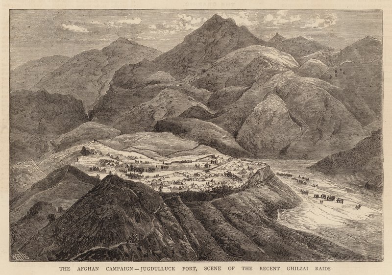 The Afghan Campaign, Jugdulluck Fort, Scene of the Recent Ghilzai Raids by William Henry James Boot