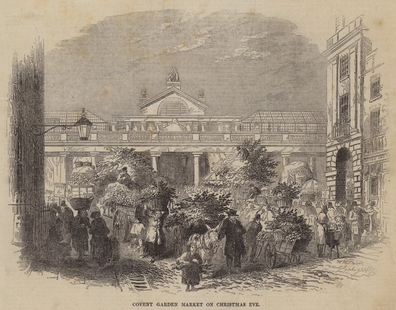 Covent Garden Market on Christmas Eve by William Henry Pike