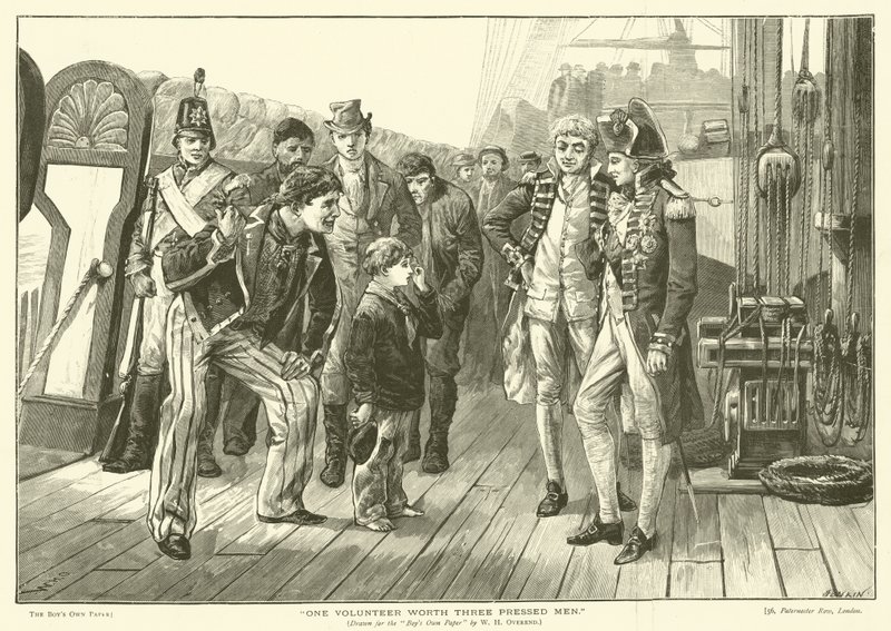 One Volunteer worth three pressed men by William Heysham (after) Overend