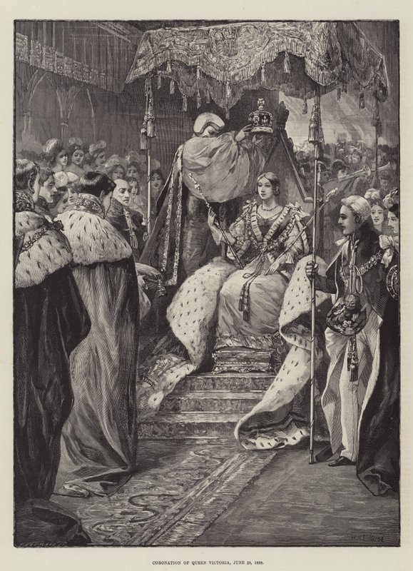 Coronation of Queen Victoria by William Heysham Overend
