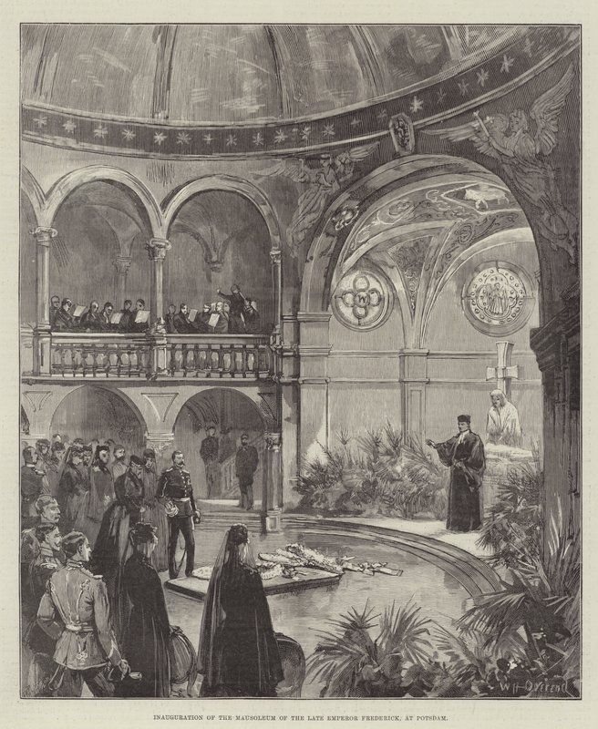 Inauguration of the Mausoleum of the late Emperor Frederick, at Potsdam by William Heysham Overend
