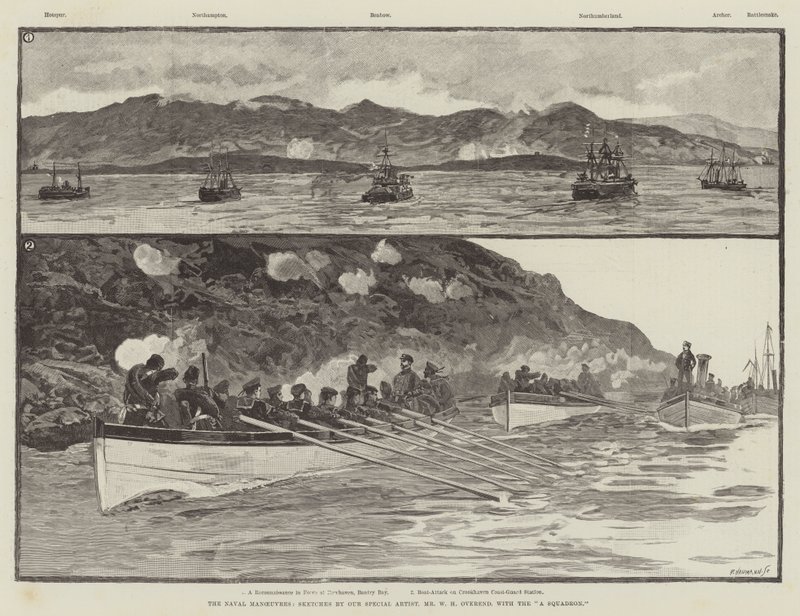 The Naval Manoeuvres by William Heysham Overend