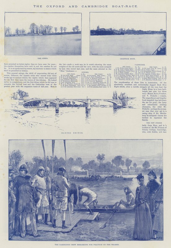 The Oxford and Cambridge Boat-Race by William Heysham Overend