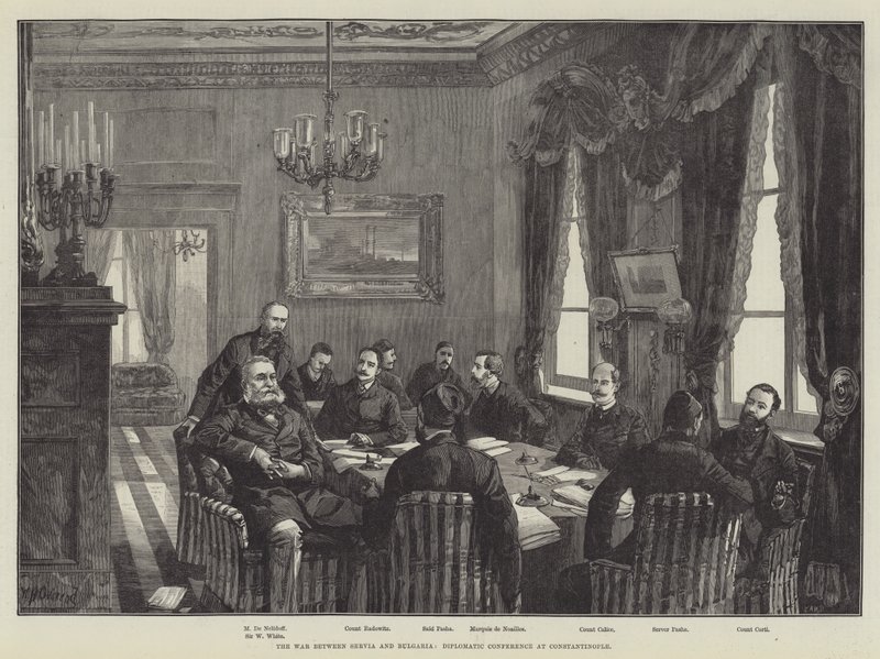The War between Servia and Bulgaria, Diplomatic Conference at Constantinople by William Heysham Overend