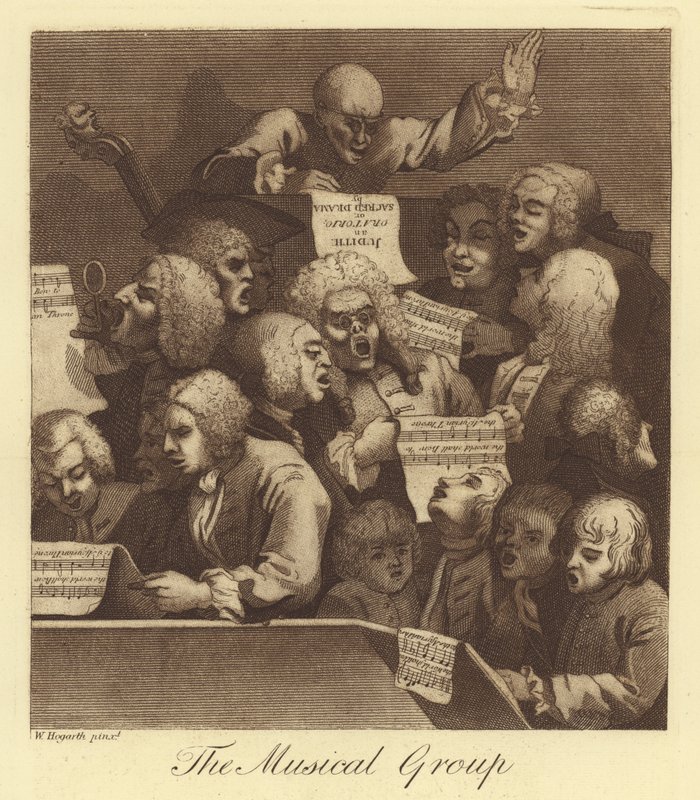The Musical Group by William Hogarth
