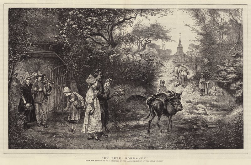 En Fete, Normandy by William John Hennessy