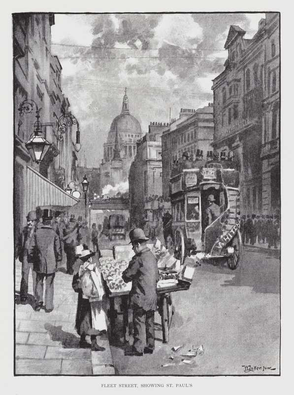 Fleet Street, Showing St Paul