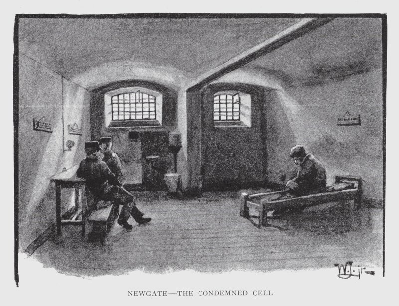 Newgate, the Condemned Cell by William Luker