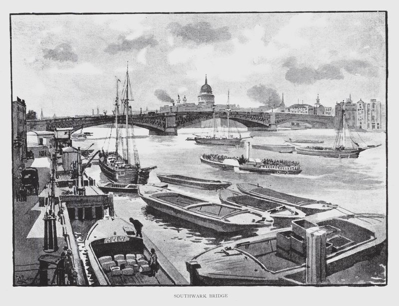 Southwark Bridge by William Luker