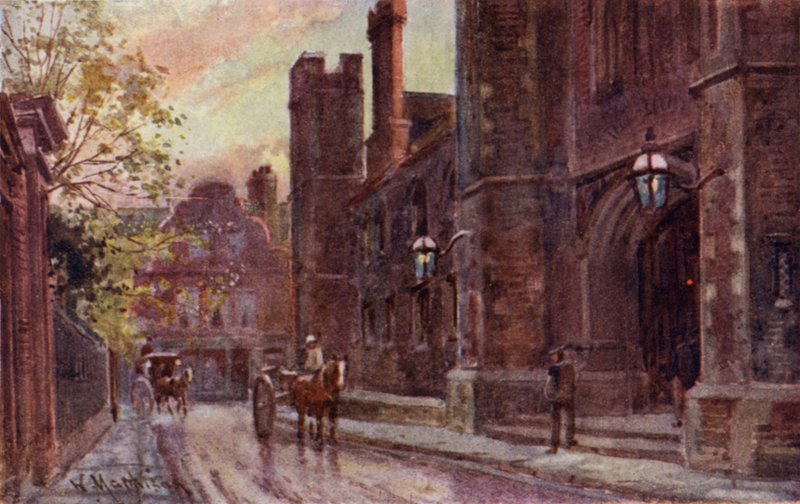 Entrance Gateway, Queens College by William Matthison