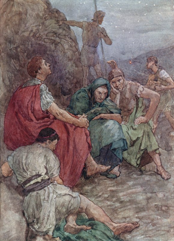 Brutus and his Companions after the Battle of Philippi by William Rainey
