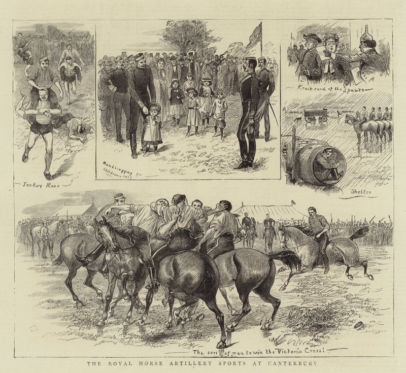 The Royal Horse Artillery Sports at Canterbury by William Ralston
